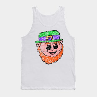 Distressed leprechaun face 1 Tank Top